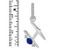 Lapis & White Topaz Alphabet H Pendant LLP-RDA-34.