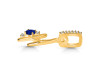 Lapis & White Topaz Alphabet H Pendant LLP-RDA-34.