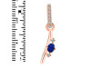 Lapis & White Topaz Alphabet I Pendant LLP-RDA-35.
