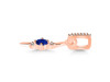 Lapis & White Topaz Alphabet I Pendant LLP-RDA-35.