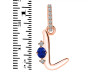 Lapis & White Topaz Alphabet L Pendant LLP-RDA-38.
