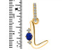 Lapis & White Topaz Alphabet L Pendant LLP-RDA-38.