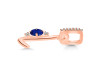 Lapis & White Topaz Alphabet L Pendant LLP-RDA-38.