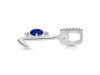 Lapis & White Topaz Alphabet L Pendant LLP-RDA-38.