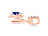 Lapis & White Topaz Alphabet M Pendant LLP-RDA-39.