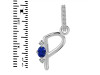Lapis & White Topaz Alphabet P Pendant LLP-RDA-42.