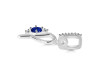 Lapis & White Topaz Alphabet P Pendant LLP-RDA-42.
