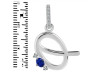 Lapis & White Topaz Alphabet Q Pendant LLP-RDA-43.