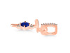 Lapis & White Topaz Alphabet T Pendant LLP-RDA-46.