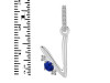 Lapis & White Topaz Alphabet V Pendant LLP-RDA-48.