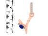 Lapis & White Topaz Alphabet Y Pendant LLP-RDA-51.