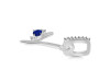 Lapis & White Topaz Alphabet Y Pendant LLP-RDA-51.