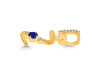 Lapis & White Topaz Alphabet Z Pendant LLP-RDA-52.