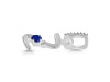 Lapis & White Topaz Alphabet Z Pendant LLP-RDA-52.