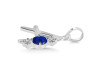 Lapis & White Topaz Alphabet A Pendant LLP-RDA-53.