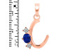 Lapis & White Topaz Alphabet C Pendant LLP-RDA-55.