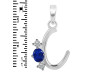 Lapis & White Topaz Alphabet C Pendant LLP-RDA-55.