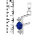 Lapis & White Topaz Alphabet F Pendant LLP-RDA-58.