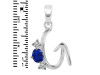 Lapis & White Topaz Alphabet G Pendant LLP-RDA-59.