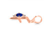 Lapis & White Topaz Alphabet F Pendant LLP-RDA-6.