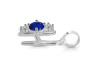 Lapis & White Topaz Alphabet H Pendant LLP-RDA-60.