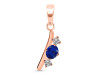 Lapis & White Topaz Alphabet I Pendant LLP-RDA-61.