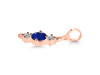 Lapis & White Topaz Alphabet I Pendant LLP-RDA-61.