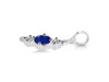 Lapis & White Topaz Alphabet I Pendant LLP-RDA-61.
