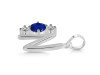 Lapis & White Topaz Alphabet N Pendant LLP-RDA-66.