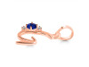 Lapis & White Topaz Alphabet G Pendant LLP-RDA-7.