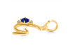 Lapis & White Topaz Alphabet G Pendant LLP-RDA-7.