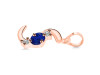 Lapis & White Topaz Alphabet S Pendant LLP-RDA-71.