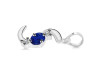 Lapis & White Topaz Alphabet S Pendant LLP-RDA-71.