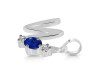Lapis & White Topaz Alphabet W Pendant LLP-RDA-75.