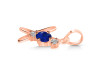 Lapis & White Topaz Alphabet X Pendant LLP-RDA-76.