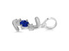 Lapis & White Topaz Alphabet Z Pendant LLP-RDA-78.