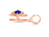Lapis & White Topaz Alphabet H Pendant LLP-RDA-8.