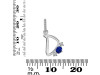 Lapis & White Topaz Alphabet D Pendant LLP-RDA-82.