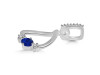 Lapis & White Topaz Alphabet D Pendant LLP-RDA-82.