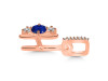 Lapis & White Topaz Alphabet H Pendant LLP-RDA-86.