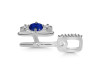 Lapis & White Topaz Alphabet H Pendant LLP-RDA-86.
