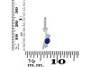 Lapis & White Topaz Alphabet I Pendant LLP-RDA-87.