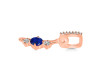 Lapis & White Topaz Alphabet I Pendant LLP-RDA-87.