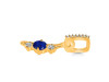 Lapis & White Topaz Alphabet I Pendant LLP-RDA-87.