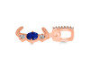 Lapis & White Topaz Alphabet J Pendant LLP-RDA-88.