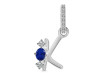 Lapis & White Topaz Alphabet K Pendant LLP-RDA-89.