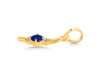 Lapis & White Topaz Alphabet I Pendant LLP-RDA-9.