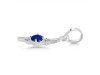 Lapis & White Topaz Alphabet I Pendant LLP-RDA-9.