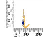 Lapis & White Topaz Alphabet L Pendant LLP-RDA-90.