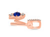 Lapis & White Topaz Alphabet M Pendant LLP-RDA-91.
